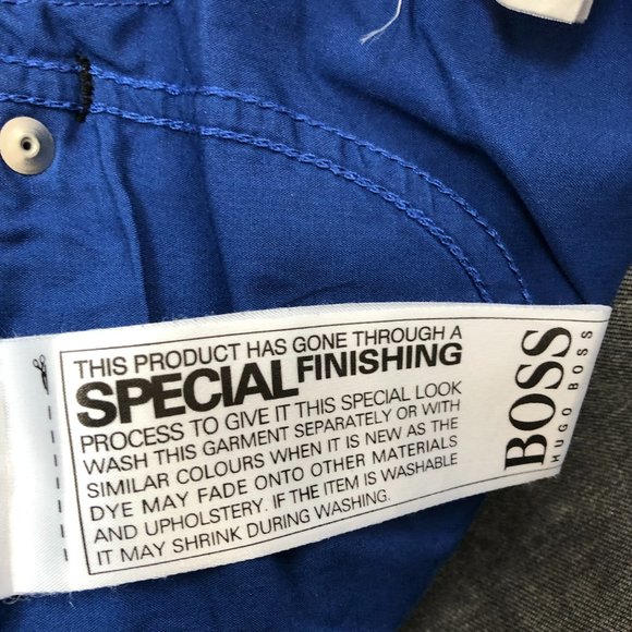 Hugo Boss Men's Slim Fit Charcoal Black Jeans - Size 34/34 - Picture 8 of 10